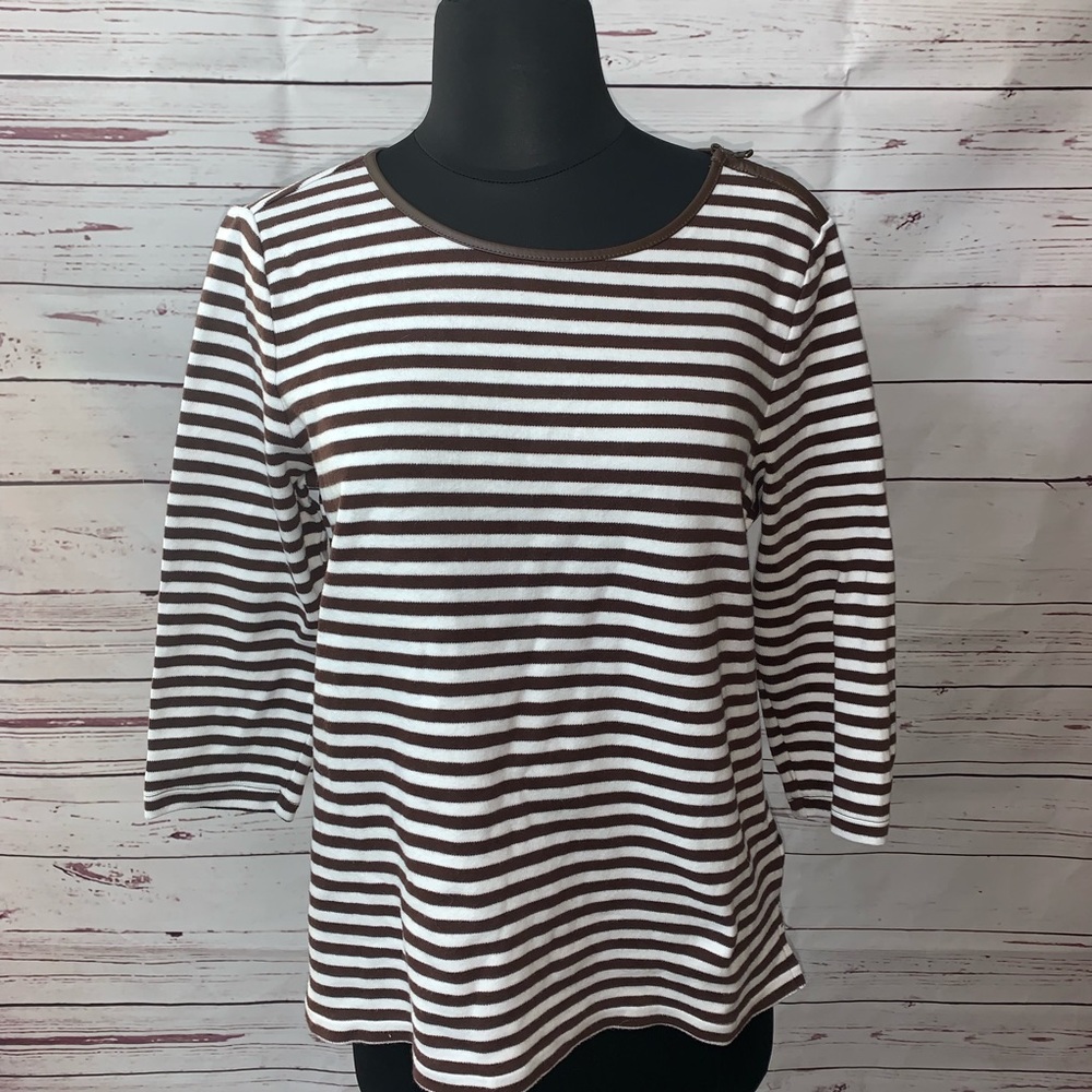 Talbots Petite Scoop Neck Pima Cotton Sweater